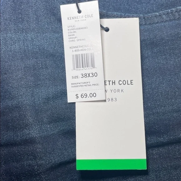 Kenneth Cole Men's number 3 slim fit jeans sz 38x30 - Picture 6 of 8